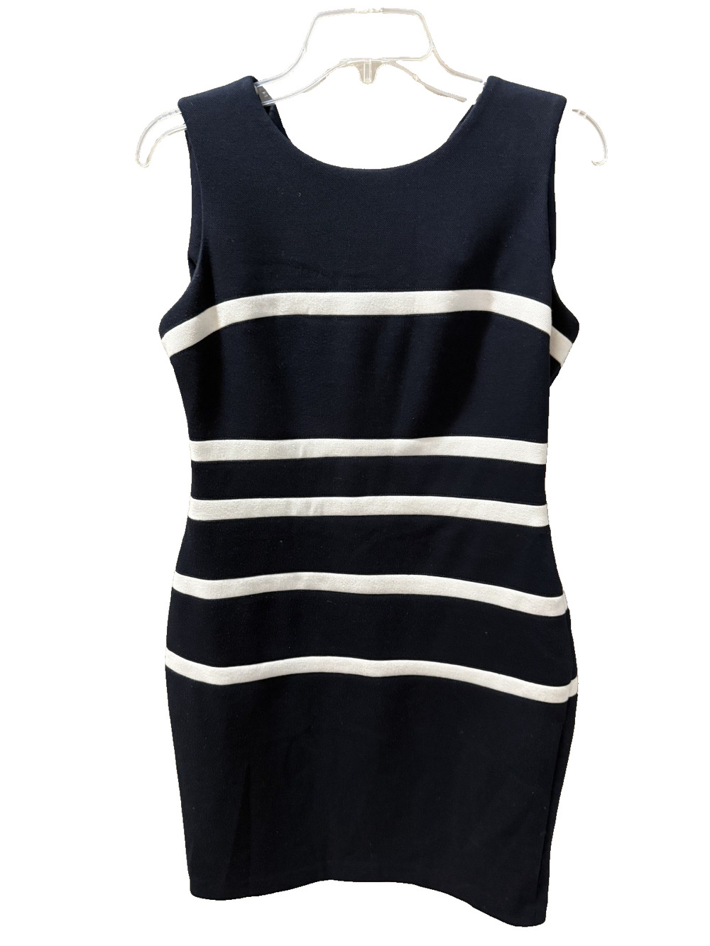 Tommy Hilfiger Shift Dress Navy/White Stripe  Nautical Summer Size 8